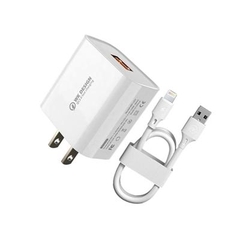 Bộ sạc nhanh 18w Wekome WP-U57 QC3.0 cho iphone {cóc 1 cổng usb và 1 cáp usb ra iphone} chính hãng [BH 1 năm]