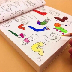 Sách tập tô 5000 hình cho bé (tặng kèm bút màu)
