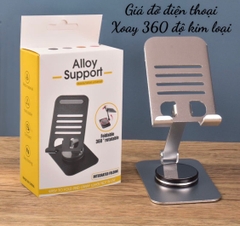 Giá đỡ điện thoại, ipad Alloy support No.770-1 kim loại, gấp gọn xoay 360 độ