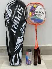 Bộ vợt cặp đánh cầu lông BOSIKA/ BOWANG cho bé / người lớn (tặng kèm 3 quả cầu)