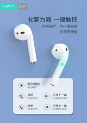 Tai nghe bluetooth XIPIN H100 kiểu dáng Airpods 2 TWS siêu hay chính hãng [BH 6 tháng]