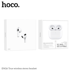 Tai nghe bluetooth HOCO EW26 tws kiểu dáng airpods pro3 có đế sạc chính hãng [BH 1 năm]