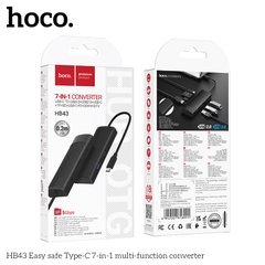 Bộ cáp chuyển đa năng Hoco HB43 7in1 cổng Type c [BH: 1 NĂM]