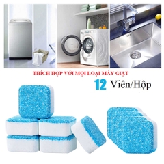 Hộp 12 viên sủi tẩy và khử mùi lồng máy giặt (hộp xanh)