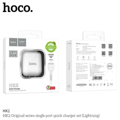 Bộ Sạc Nhanh 3.4A iPhone HOCO HK2 usb ra iphone lightning Chính Hãng [BH 1 năm]