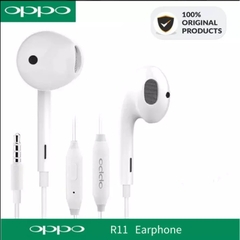 Tai nghe có dây 3.5 Oppo R11 / R19 ZIN LOẠI 1 full box siêu hay lưới xanh G2 [BH: 6 tháng]