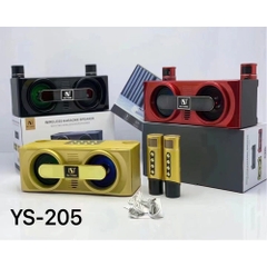 Loa bluetooth karaoke YS-205 kèm 2 micro không dây chính hãng siêu hay [BH 6 tháng]