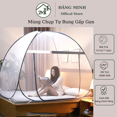 Mùng chụp tự bung size 1.8X2m gấp gọn tiện lợi chống muỗi, chống côn trùng