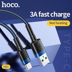 Cáp sạc nhanh 3A usb ra Type C HOCO ME5 1M dây dù chính hãng [BH 1 năm]