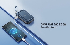 Pin sạc nhanh 22.5w REMAX AWP-01 kiêm sạc không dây 10.000mAh 4in1 nhỏ gọn PD 20w QC3.0 kèm cáp liền pin và chui ghim sạc dự phòng vào ổ điện chính hãng [BH 1 năm]