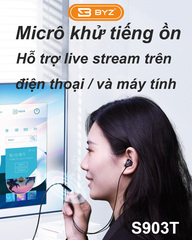 Tai nghe có dây type-c BYZ S903T chính hãng [BH 6 tháng]