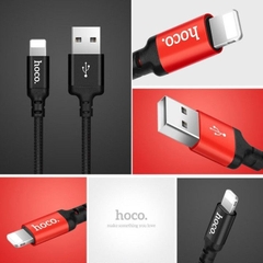 Cáp sạc nhanh Hoco X14 iPhone 2M dây dù {usb ra iphone lightning} chính hãng 2 mét [BH 1 năm]