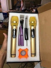 Micro đa năng bộ 2 mic không dây UHF hát karaoke [BH 3 tháng]