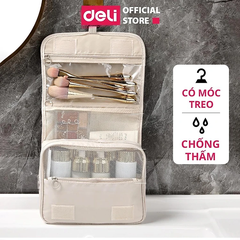 Túi đựng mỹ phẩm du lịch Dafeng có quai xách, móc treo tiện lợi, thiết kế sang trọng