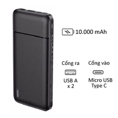 Pin sạc dự phòng REMAX RPP-256 37Wh 10.000mAh chính hãng [BH 1 năm]