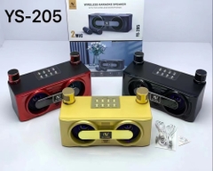 Loa bluetooth karaoke YS-205 kèm 2 micro không dây chính hãng siêu hay [BH 6 tháng]