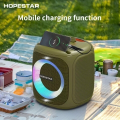 Loa karaoke HOPESTAR Party 100 bluetooth kèm 1 micro không dây công suất 50w có led siêu đep chính hãng [BH 6 Tháng]