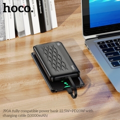 Pin sạc nhanh 22.5W HOCO J90A 10.000mAh dự phòng PD 20W QC3.0 kèm 2 cáp liền pin chính hãng [BH 1 năm] {KHÔNG BH CÁP}