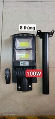 Đèn pha led năng lượng mặt trời 100w D20 siêu sáng Solar Light [BH 6 tháng]