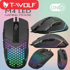 Chuột có dây Gaming T-WOLF M4 có LED siêu đẹp [BH 1 năm]