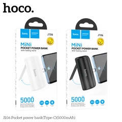 Pin sạc Hoco J106 jack Type-C dự phòng 5.000mAh chính hãng kiêm giá đỡ điện thoại [BH: 1 năm]