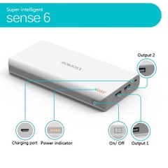 Pin sạc dự phòng Romoss Sense 6 20.000mAh chính hãng [BH 6 tháng]