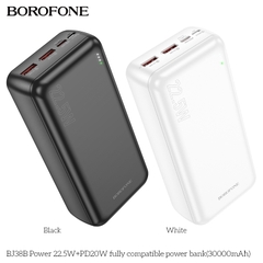 Pin sạc nhanh 22.5W Borofone BJ38B 30.000mAh dự phòng chính hãng [BH 1 NĂM]