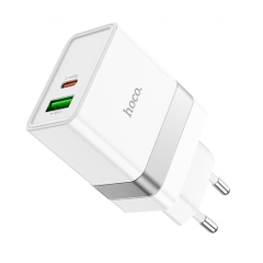 Cóc sạc nhanh 30w HOCO N21 (1 cổng usb + 1 cổng type-c) QC3.0 PD chính hãng [BH 1 năm]