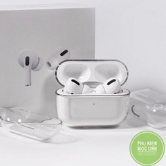 Hộp đựng tai nghe Pro3 Airpods 1:1 trong suốt xịn có móc treo gắn chìa khóa (túi case ốp đựng bảo vệ chống trày)