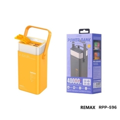 Pin sạc nhanh 22.5w Remax RPP-596 40.000mAh có đèn nhiều màu sắc dự phòng QC3.0+ PD chính hãng [BH: 1 năm]