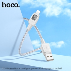 Cáp sạc nhanh tự ngắt 2.4A Hoco U124 usb ra iphone lightning dây silicon chính hãng [BH 1 Năm]