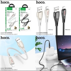 Cáp sạc nhanh 2.4A dây dù Hoco U133 usb ra Iphone chính hãng [BH 1 Năm]