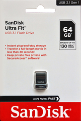 USB 3.1 SanDisk CZ430 64GB Ultra Fit Mini chính hãng - Speed up to 130MB/s [BH 2 năm]