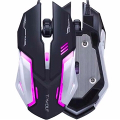 Chuột có dây Gaming T-WOLF V5 có LED siêu đẹp [BH 1 NĂM]