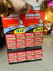 Vĩ 20 hộp lưỡi dao cạo Gillette super thin siêu bén siêu bền