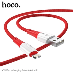 CÁP SẠC DÂY DÙ HOCO X70 USB RA IPHONE LIGHTNING DÀI 1M CHÍNH HÃNG [BH 1 NĂM]