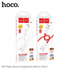 CÁP SẠC HOCO X87 USB RA TYPE C 1M 2.4A CHÍNH HÃNG [BH: 1 NĂM]