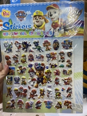 Miếng dán sticker nhiều hình 3D cho bé