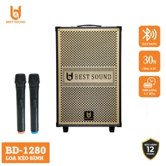 Loa 3 tấc BD-1280 bluetooth karaoke kéo 30w 2 micro không dây siêu hay [BH 1 năm, đặt trước 1 tiếng]