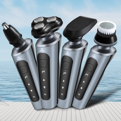 Máy Cạo Râu Nhật Bản Đa Năng 4 Trong 1 Shaver 9D (4in1: tông đơ, cạo râu, tỉa lông, massage rửa mặt) cao cấp [BH 1 tuần]