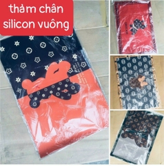 Thảm dậm chùi chân silicon VUÔNG nhiều hình nhà bếp, phòng tắm siêu thấm hút nước