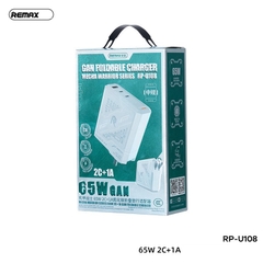 Cóc sạc nhanh 65w Remax RP-U108 3 cổng (2 cổng Type + 1 cổng usb) QC3.0+PD 20W chính hãng [BH: 1 năm]