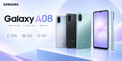 Samsung Galaxy A08: Pin 6.000 mAh, Màn Hình 800 Nit, IP64 – Điện Thoại Dưới 5 Triệu