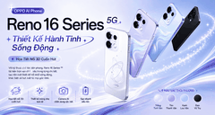 OPPO Reno16 Series 5G Chính Thức Lộ Diện: Bùng Nổ Thế Hệ Mới, Định Hình Phong Cách Chuẩn AI