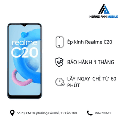 Ép kính Realme C20