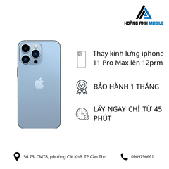 Thay kính lưng iphone 11 Pro Max lên 12prm/13prm /14prm/15prm