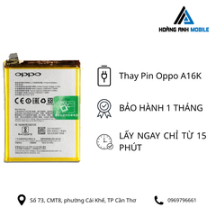 Thay pin Oppo A16K
