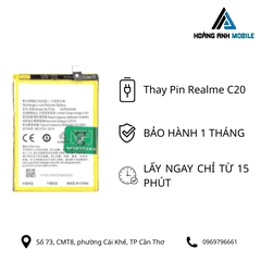 Thay pin Realme C20