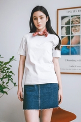 Áo thun nữ ngắn tay cổ tròn
