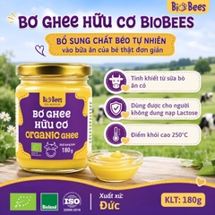 BioBees - Bơ Ghee hữu cơ 180g